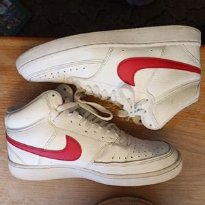 Nike Court Vision Low White University Red size 8